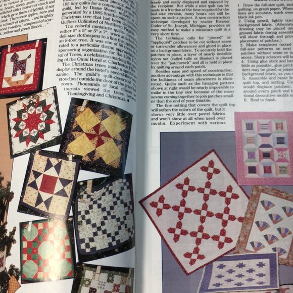 Quilters Newsletter Magazine November/December 1987 Issue 197 Christmas Patterns - Picture 6 of 8